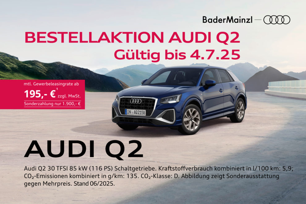 Q2 blau Audi