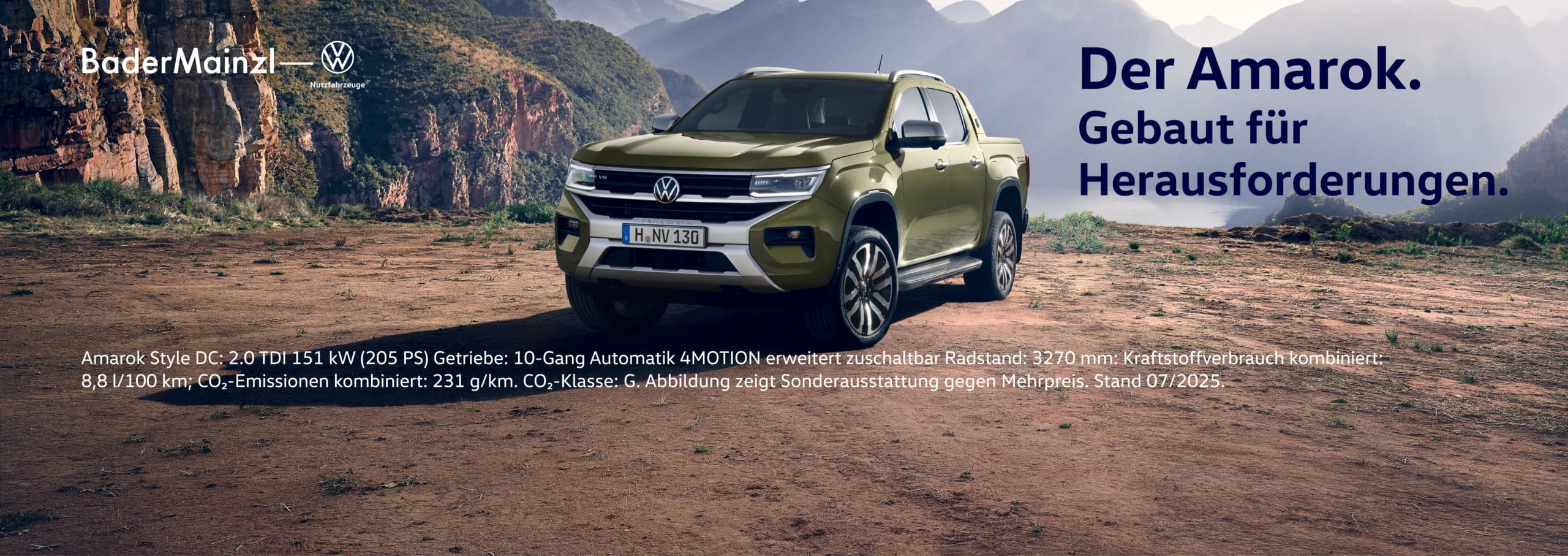 VW Amarok Grün