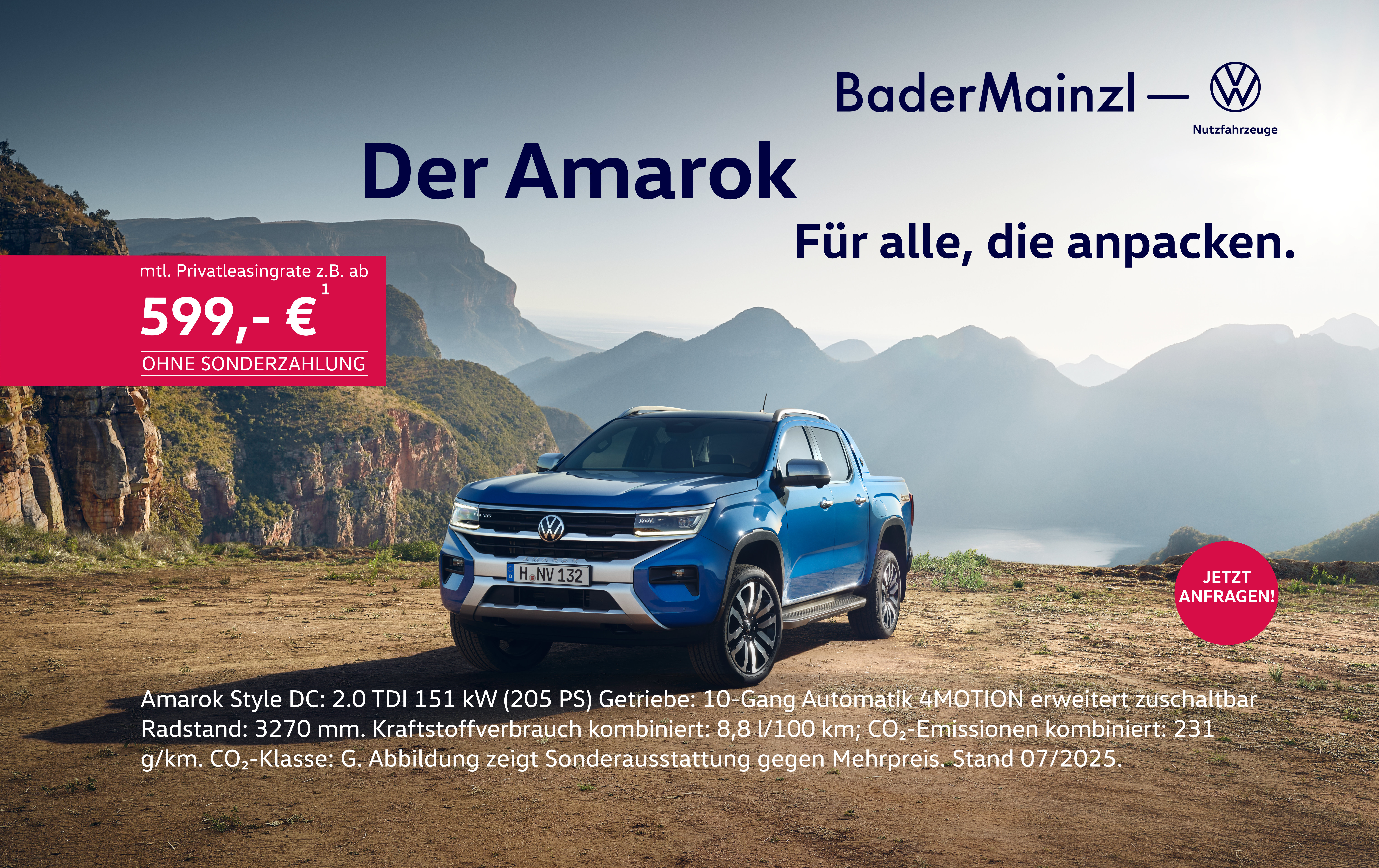 VW Amarok Blau