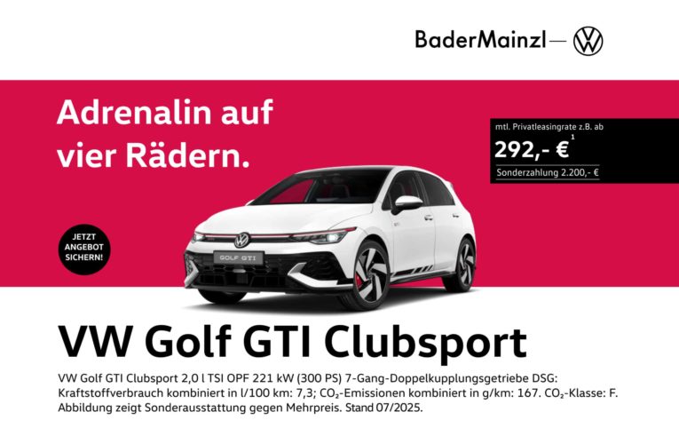 VW Golf GTI Clubsport