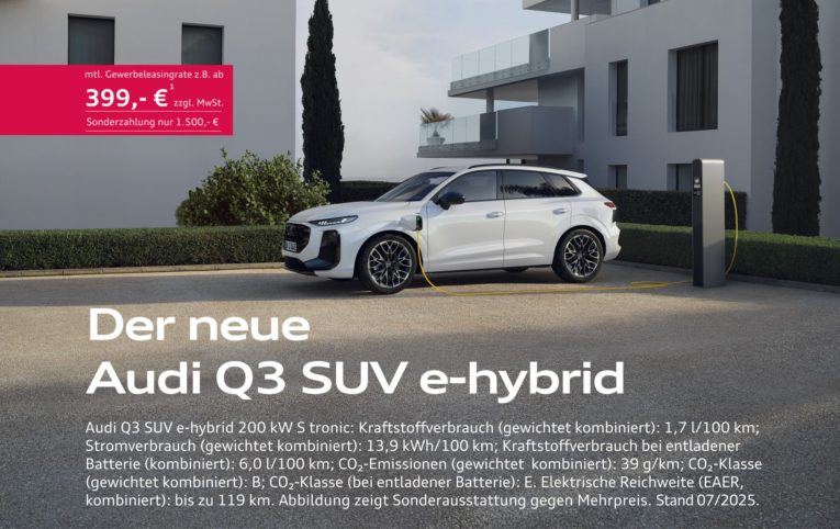Der neue Q3 SUV e-hybrid