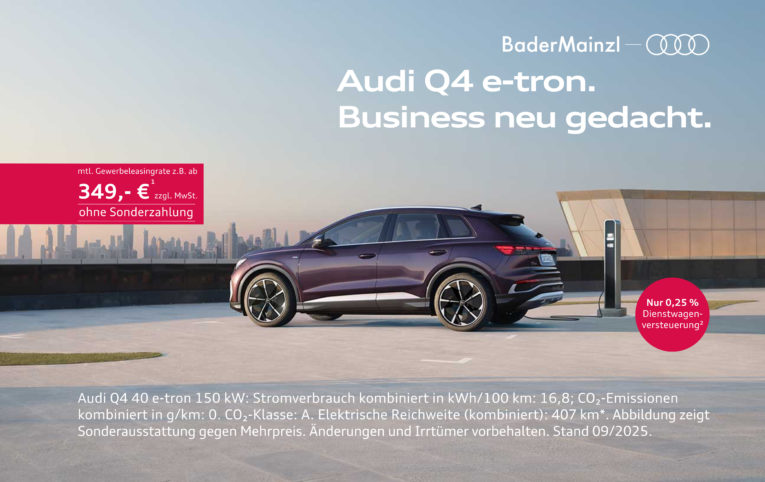 audi q4 etron parkplatz