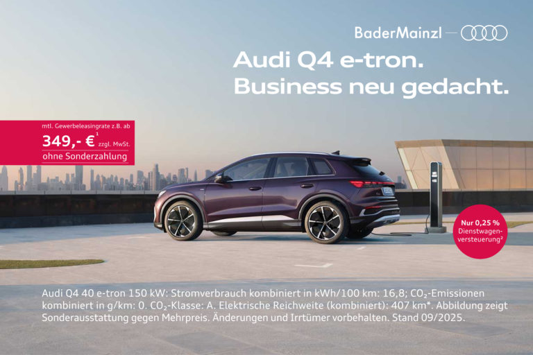 audi q4 etron parkplatz