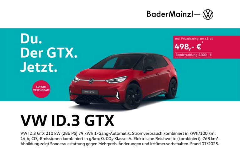 VW ID.3 GTX rot