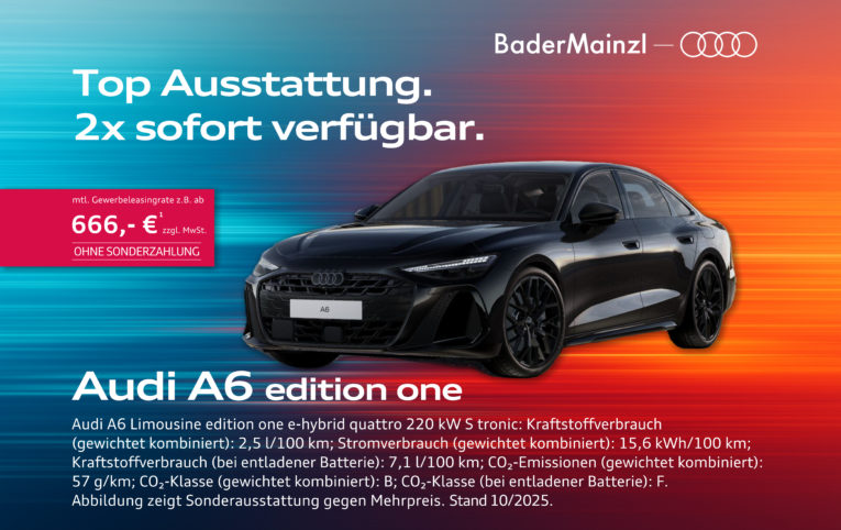 Audi A6 edition one