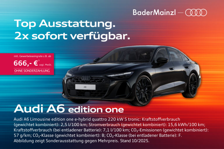 Audi A6 edition one