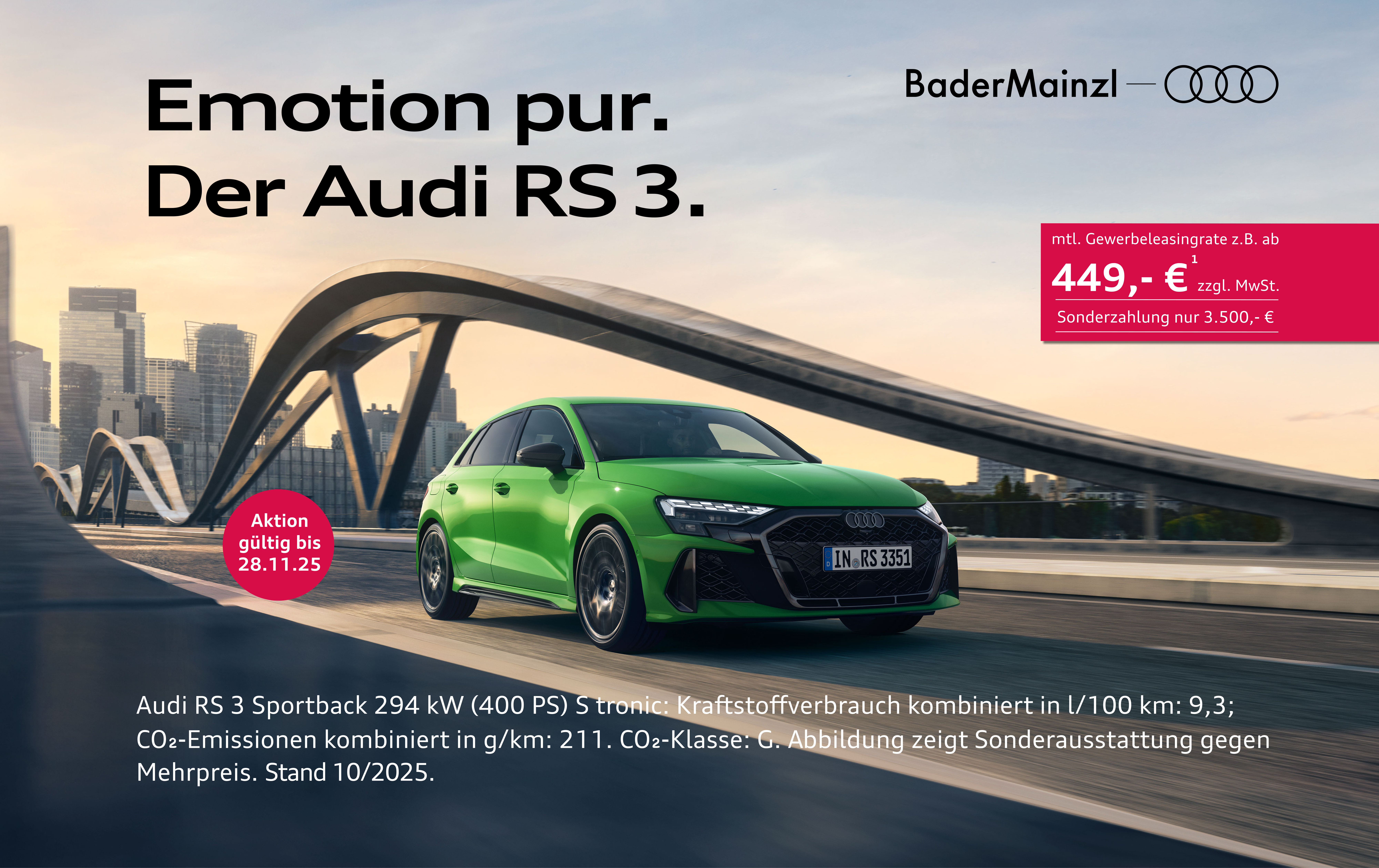Audi RS 3 green