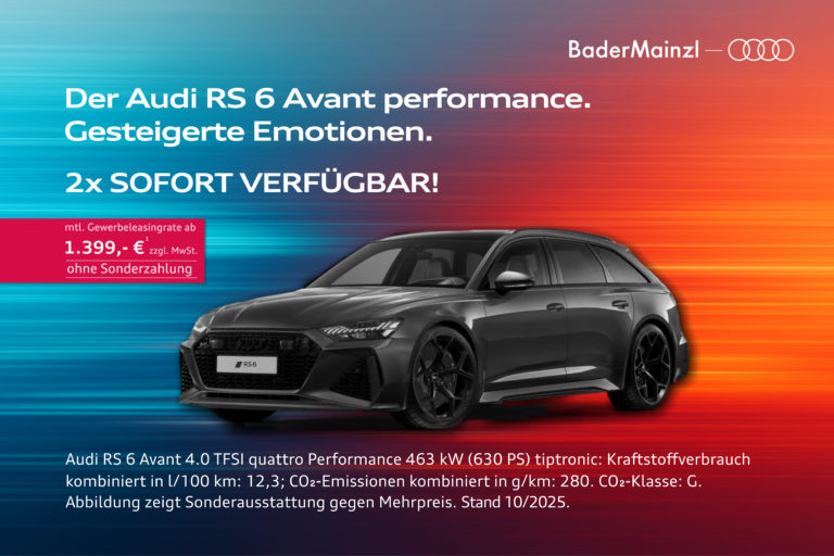 Audi RS 6 Neuwagen