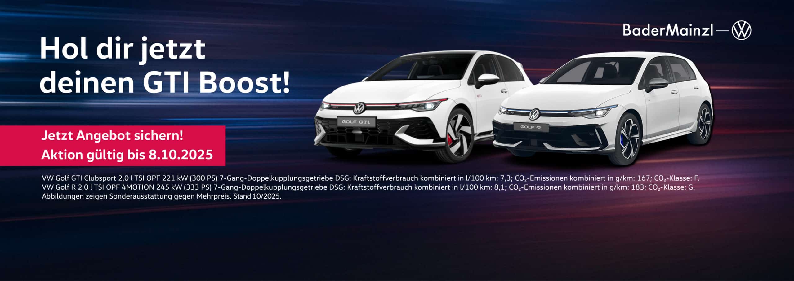 Golf GTI und Golf R Slide