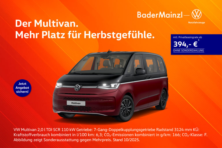 VW Multivan rot schwarz