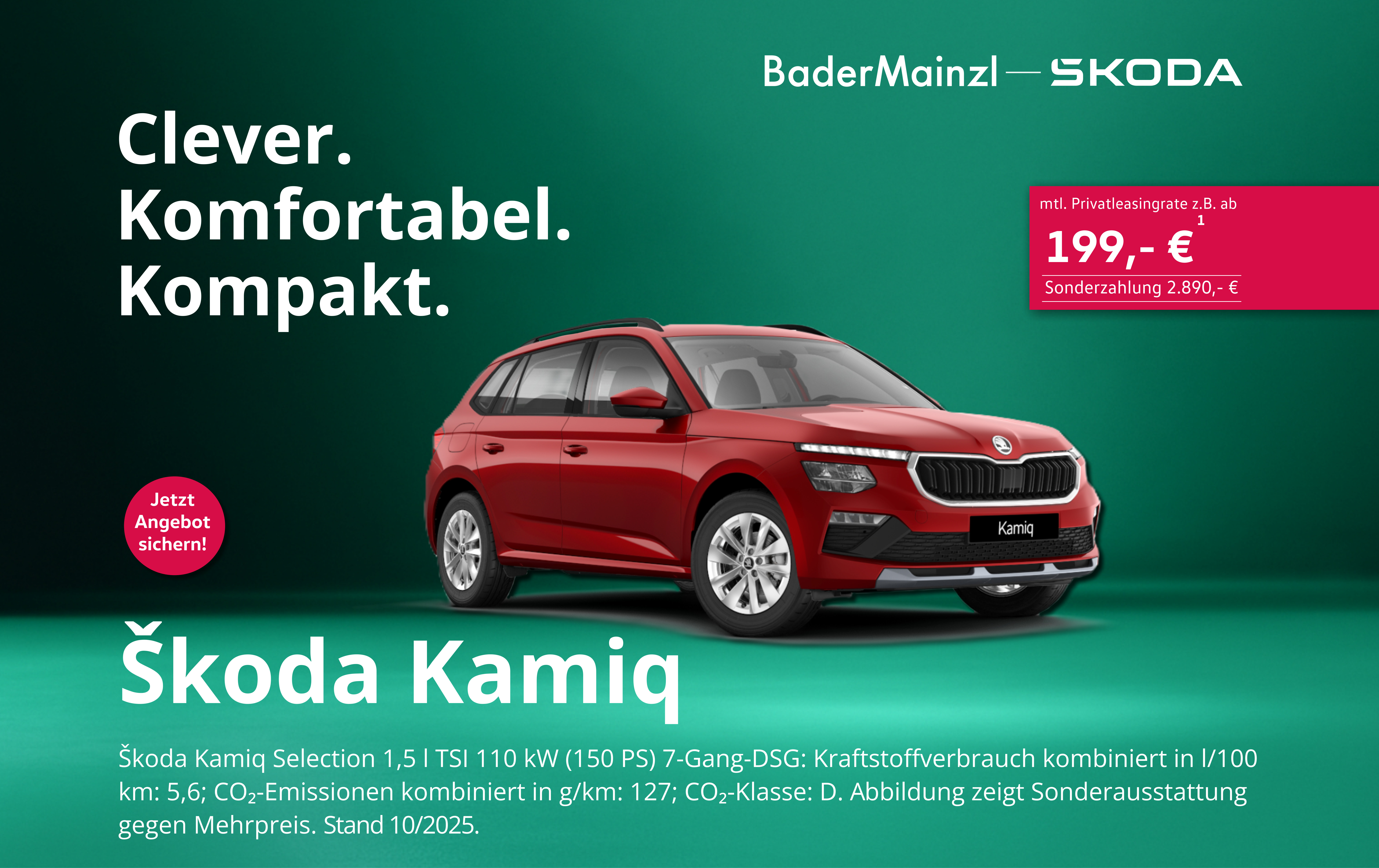 skoda_kamiq_selection_web-aktion Skoda Kamiq Selection rot