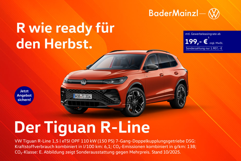 tiguan r line rot herbst