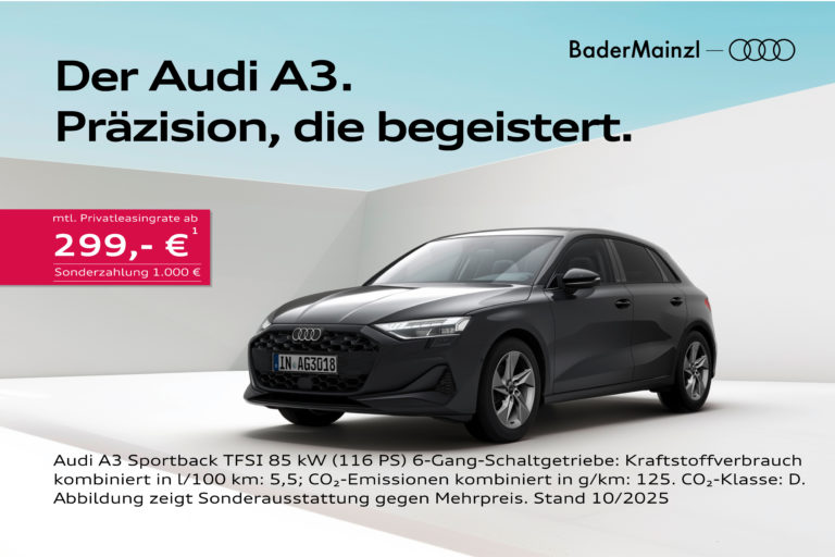 Audi A3 Schwarz