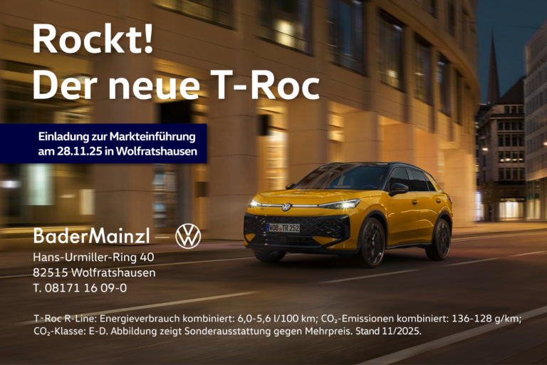 T Roc Markteinführung Wolfratshausen